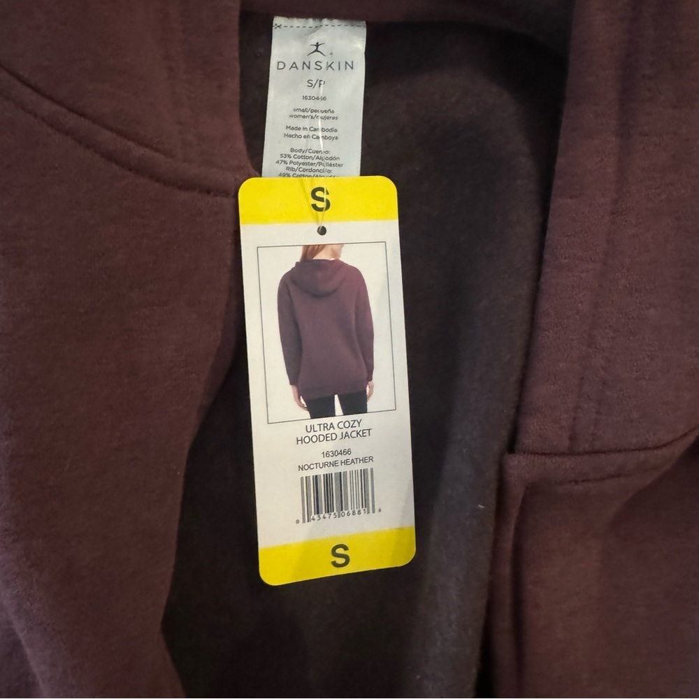 NWT small danskin full zip jacket - Picture 3 of 5